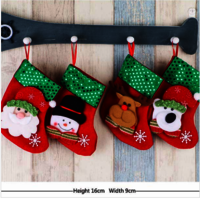 Smiry 4pcs/Set Cartoon Christmas Tree Santa Socks Hanging Ornaments Decoration Fairy tale Christmas Festival Decoration Crafts