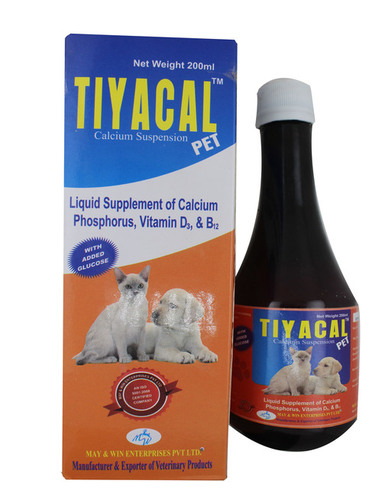 Buy Tiyacal Calcium Supplement For Dogs & Cats-CALCIUM 185MG+PHOSPHOROUS  85MG Online At Low Price