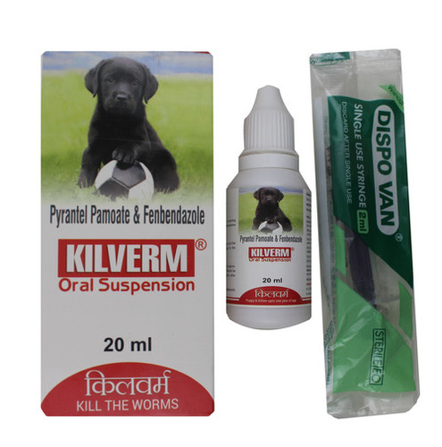 KILVERM ORAL SUSPENSION-PYRANTEL PAMOATE 14.4 MG+FEBAN