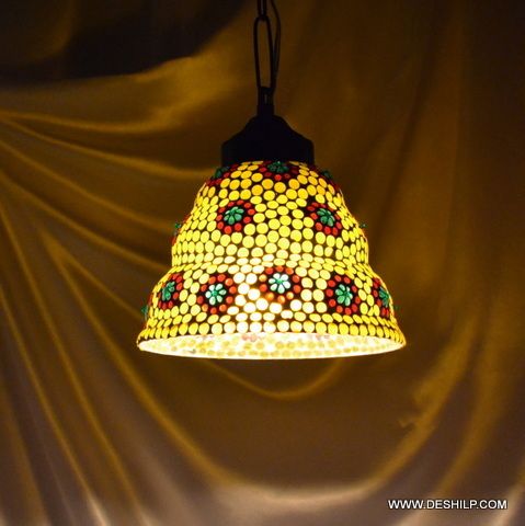 Small Yellow Mosaic Wall Hanging