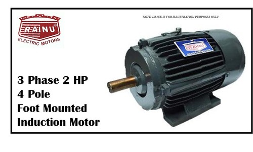 Grey 3 Phase 2 Hp Electric Motor