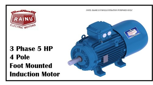 3 Phase 5 HP Electric Motor