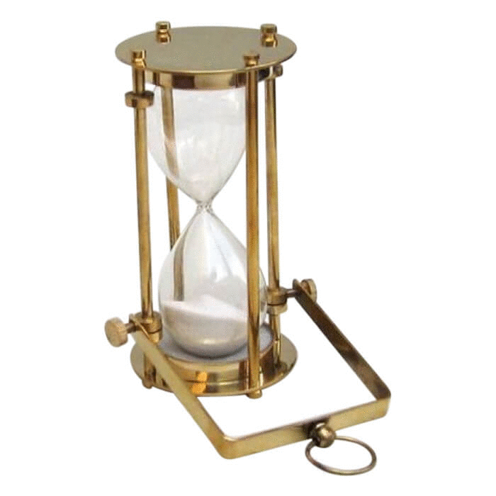 Brass Glass Sand Timer Hourglass