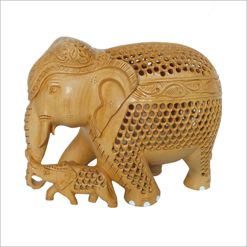 Polished Wooden Elephant Baby