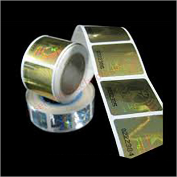 Gold Hologram Label With Inkjet Printing