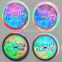 Gold 3d Hologram Security  Sticker