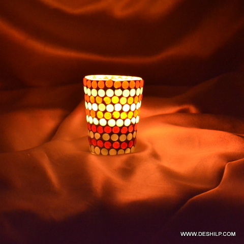 Cylindrical Transparent Glass Small T Light Candle Holder