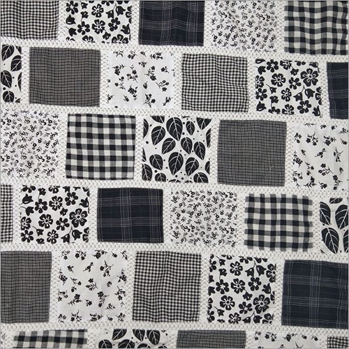 Black Patchwork Fabric