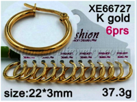 Hoop Earrings, 316L Stainless Steel Hoop Earrings in Gold Plated for Women Girls
