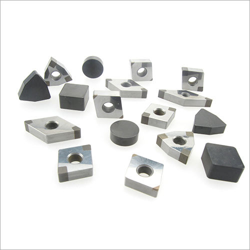 CBN Inserts - Carbide and Steel, 3.5mm Width, Silver Color, 1.5g Weight, Polycrystalline Usage