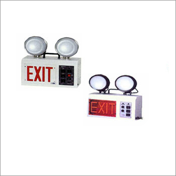 Fire Emergency Light Body Material: Metallic And Plastic