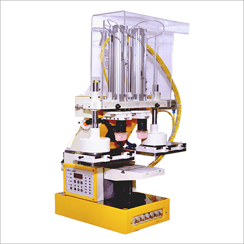 Pneumatic Pad Printing Machine - Semi-Automatic, 210x100x10mm Cliche Plate Size, 600N Printing Force | Highly Efficient, Suitable for Uneven Surfaces, 1200 Hour Capacity, MS Material, 1 Year Warranty