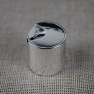 Shiny Silver Disc Top Cap