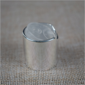 Plastic Silver Disc Top Cap