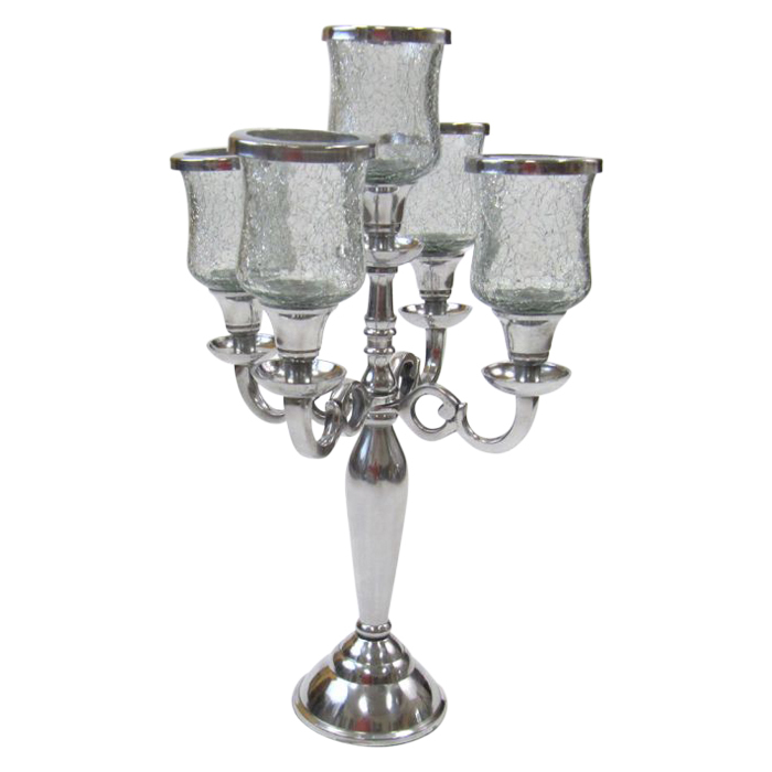 Aluminium 5-Candle Candelabra Chimney