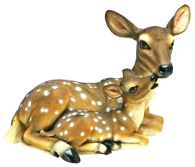 Deer Statues For Yard Garden Resin Hwy Aluminum