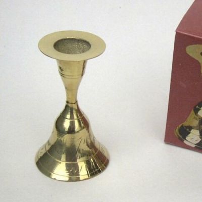 Brass Candlestick Holder - Small to Large Sizes | Vintage Etched Design, Golden Finish, Indoor Home Decoration