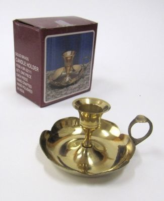 Solid Brass Candle Holder Plate