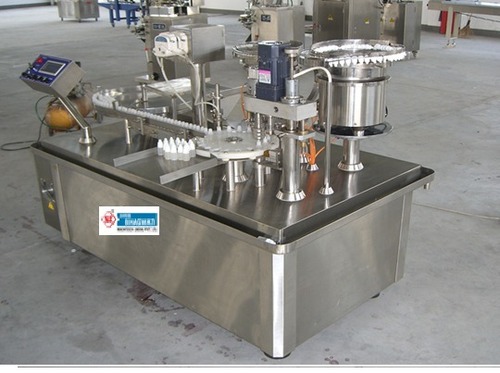 Rotary Filling, Stoppering And Capping Machine