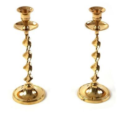 Brass Pair Candle Stick Holder