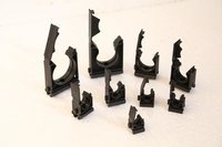 Polyamide Conduit Clip - Pg-7 To Pg-48 | Black, Ip55 Protection Level, 12-month Warranty, 1-10mg Weight For Machinery Applications