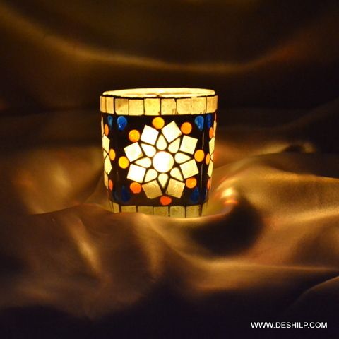 Brown Gold Bronze Candle Holder