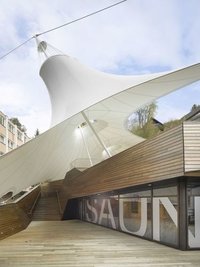 Modular Tensile Structure Casa Slice - Low-wick Polyester Weave With Pvc Coating | Custom Made, Uv Control, Weather Resistant, Aesthetic Design