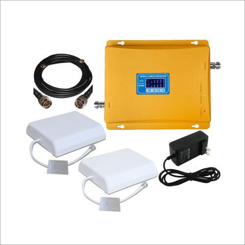 Triband Network Signal Booster - 1.5 kg Weight, 100-300 sqr Mtrs Coverage Area | Supports Multiple Users, Reduces Radiation