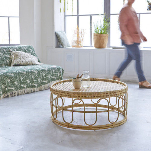 Vintage Rattan Coffee Table