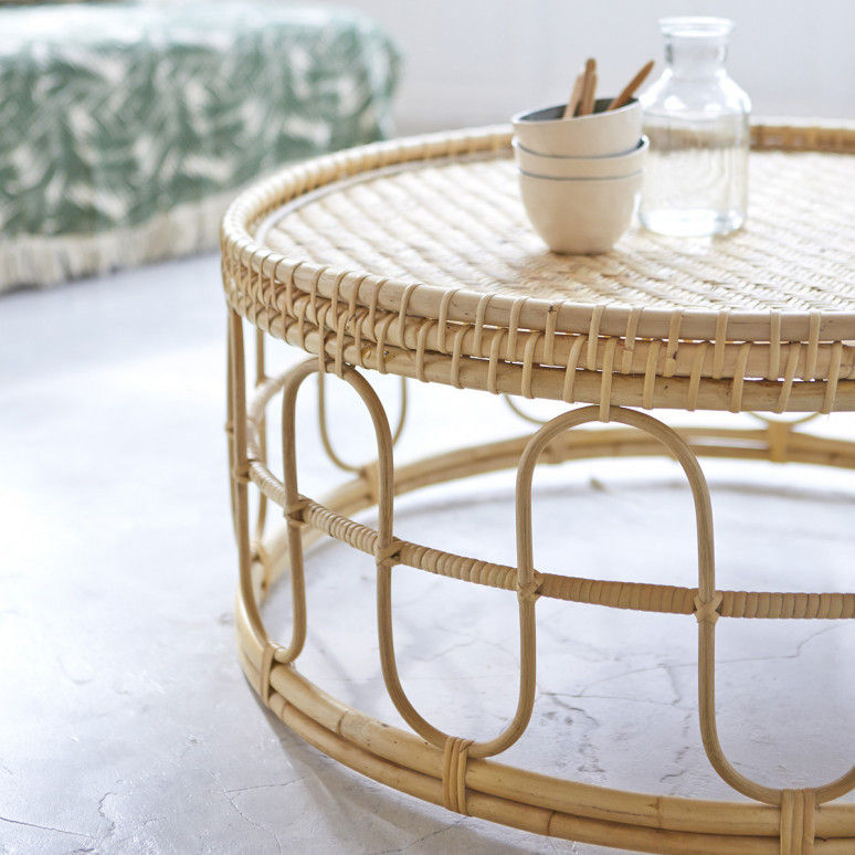 Vintage Rattan Coffee Table