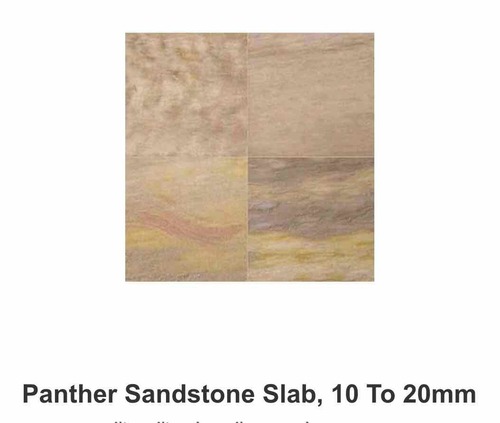 Panther Sandstone - Multi-Colored Slabs Up to 200cm Length | Durable for Interior and Exterior Decor Unique Paw-Like Pattern