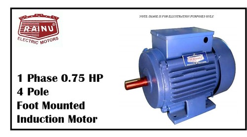 1 PHASE 0.75 HP CAST IRON MOTOR