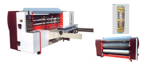 Auto Cardboard Box Die Cutting Machine / Feeding Rotary Die Cutting Equipment