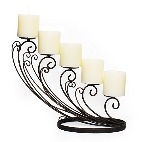 Iron Candle Holder Hanging 5 Arms