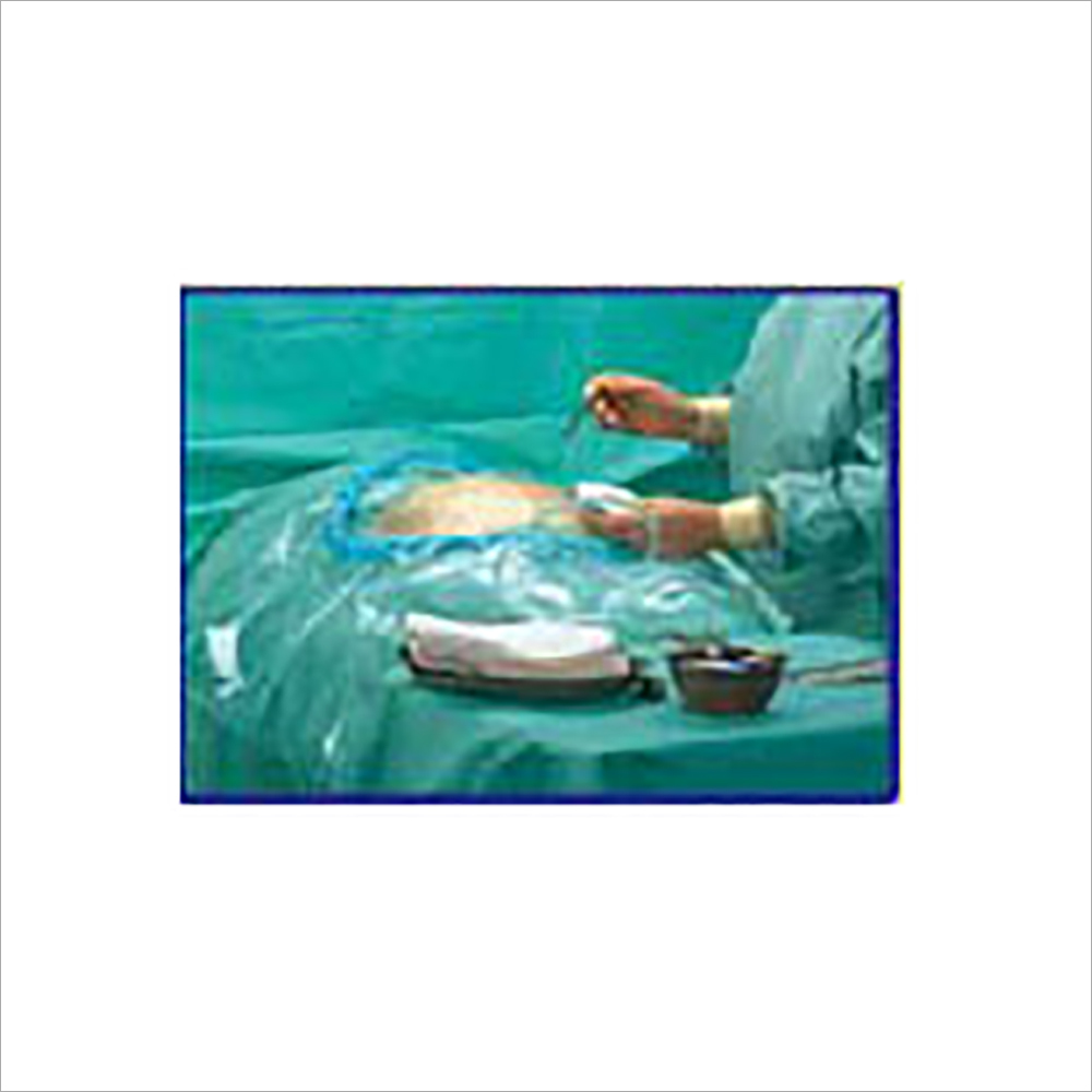 Blue Cesarean Drape