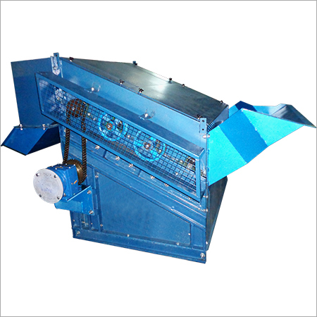 Inclined Pre-Cleaner - Stainless Steel & Mild Steel, 220-440 Volt Electric Drive, PLC Control, Automatic Operation, Blue Color