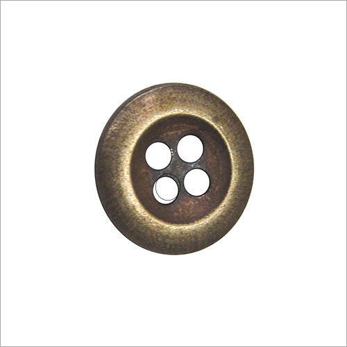 Brown Antique Brass Button