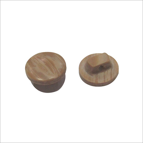 Brown Designer Wooden Button