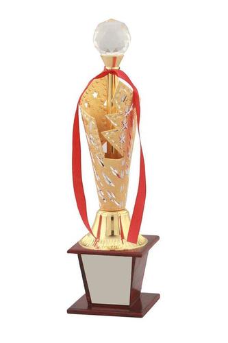 Diamond metal trophy