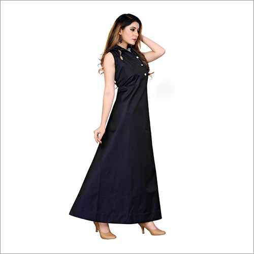 Fancy Gown - Cotton Fabric, Available In Sizes S To Xl | Trendy Sleeveless Design, Washable For All Seasons