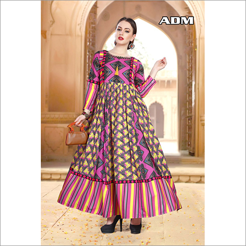Multicolor Ladies Long Kurti