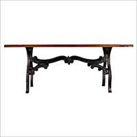 Cast Iron Industrial Dining Table