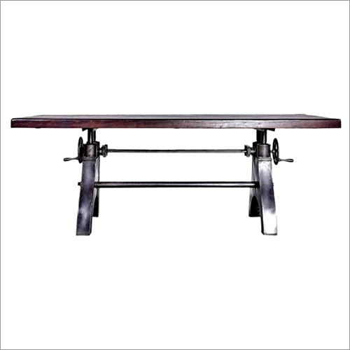 Cast Iron Adjustable Coffee Table