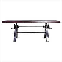 Cast Iron Adjustable Coffee Table