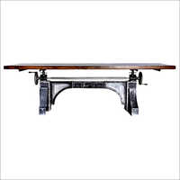 Cast Iron Adjustable Dining Table