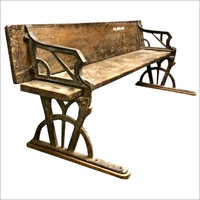 Cast Iron Industrial School Bench