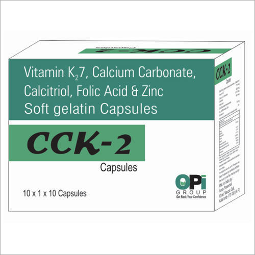 Vitamin K2 7 And Zinc Soft Gelatin Capsule General Medicines