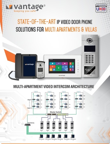 Video Door Phone Solutions for Multi Apartments and Villas By VANTAGE INTEGRATED SECURITY SOLUTIONS PVT. LTD.