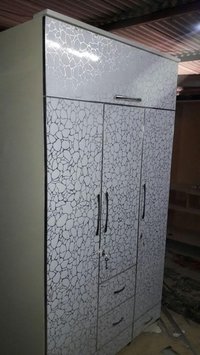 Designer Almirah - Wood Finish, Spacious Storage Design | Durable Build, Elegant Style, Easy Assembly