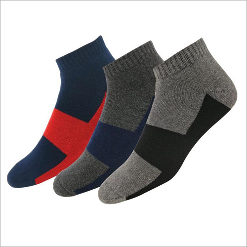 Multicolor Men Designer Ankle Socks